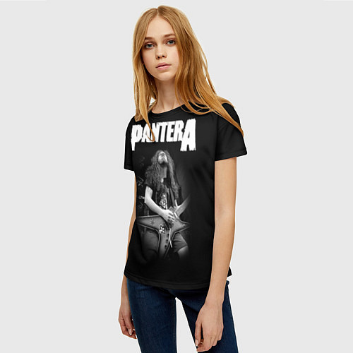 Женская футболка Pantera / 3D-принт – фото 3