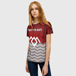 Футболка женская Twin Peaks, цвет: 3D-принт — фото 2