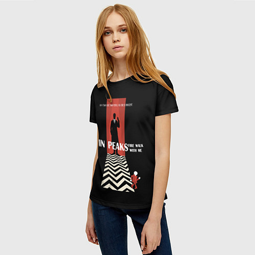 Женская футболка Twin Peaks Man / 3D-принт – фото 3