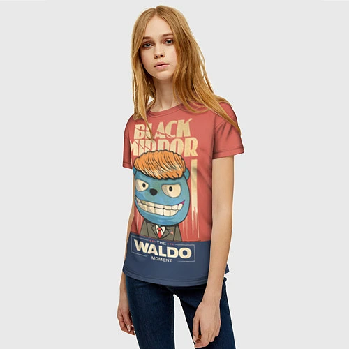 Женская футболка Black Mirror: The Waldo / 3D-принт – фото 3
