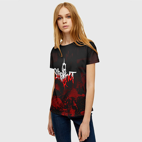 Женская футболка Slipknot: Blood Blemishes / 3D-принт – фото 3