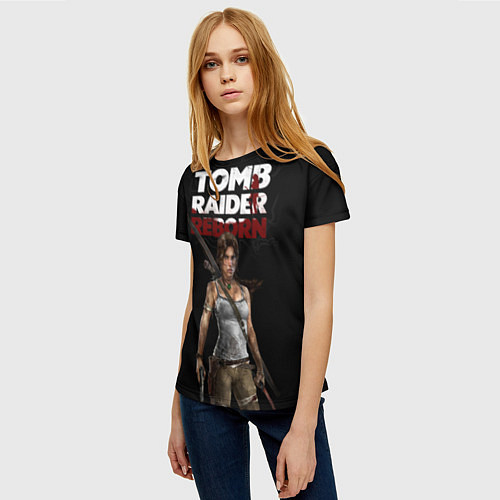 Женская футболка TOMB RAIDER / 3D-принт – фото 3