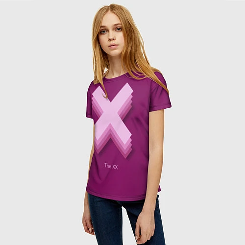 Женская футболка The XX: Purple / 3D-принт – фото 3