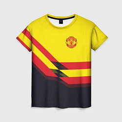 Футболка женская Man United FC: Yellow style, цвет: 3D-принт