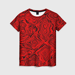 Футболка женская Tie-Dye red, цвет: 3D-принт