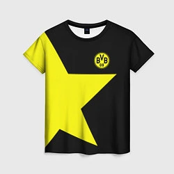 Футболка женская FC Borussia Dortmund: Star, цвет: 3D-принт
