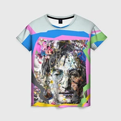 Футболка женская John Lennon: Abstraction, цвет: 3D-принт