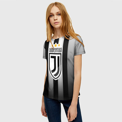 Женская футболка Juventus FC: New logo / 3D-принт – фото 3