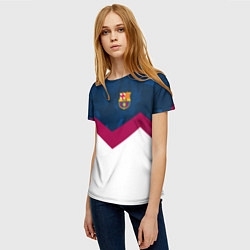 Футболка женская Barcelona FC: Sport, цвет: 3D-принт — фото 2