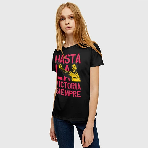 Женская футболка Hasta La Victoria Siempre / 3D-принт – фото 3