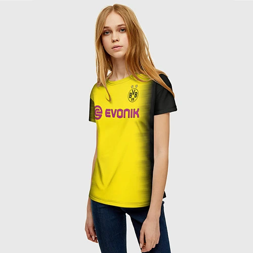 Женская футболка BVB FC: Rois Away 17/18 / 3D-принт – фото 3