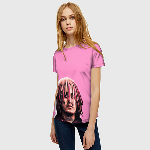 Женская футболка Lil Pump: Pink / 3D-принт – фото 3