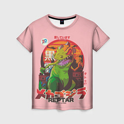 Футболка женская Godzilla Reptar, цвет: 3D-принт