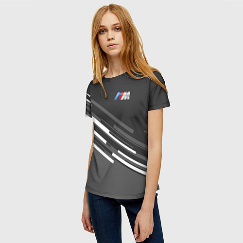 Женская футболка BMW: Sport Line / 3D-принт – фото 3
