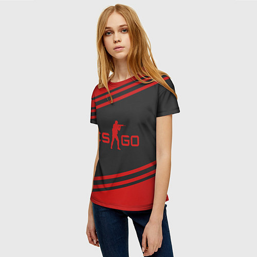 Женская футболка CS GO / 3D-принт – фото 3