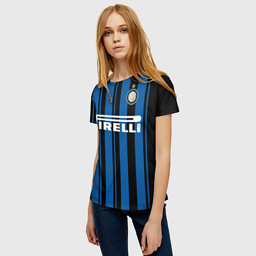 Женская футболка Inter FC: Home 17/18 / 3D-принт – фото 3