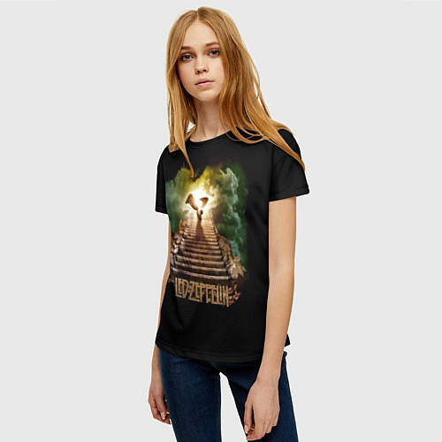 Женская футболка Led Zeppelin: Way to Heaven / 3D-принт – фото 3