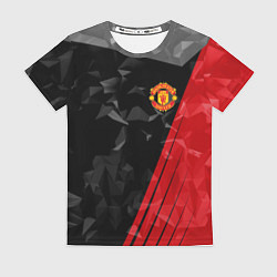 Футболка женская FC Manchester United: Abstract, цвет: 3D-принт