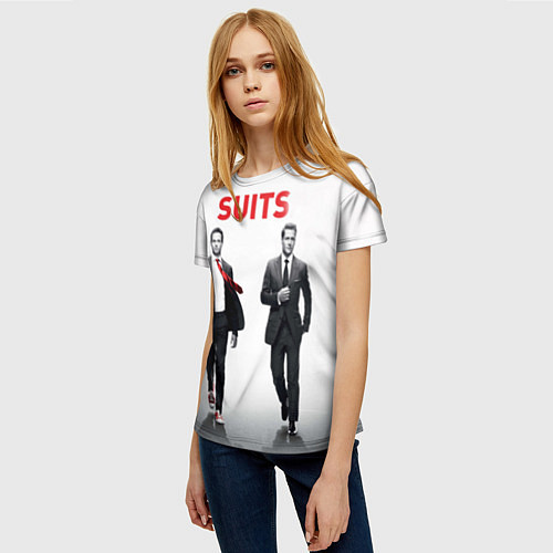 Женская футболка Suits / 3D-принт – фото 3