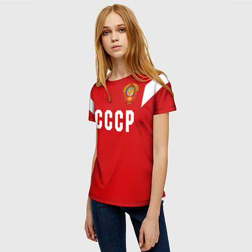 Женская футболка Сборная СССР 1988 / 3D-принт – фото 3