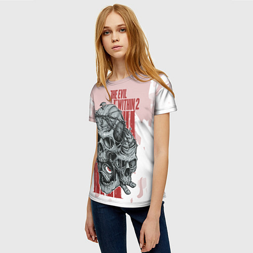 Женская футболка The Evil Within 2 / 3D-принт – фото 3