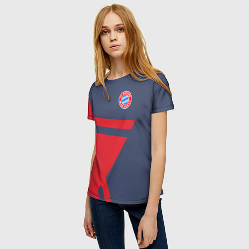 Женская футболка FC Bayern: Star / 3D-принт – фото 3
