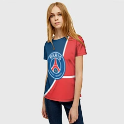 Футболка женская FC PSG: France, цвет: 3D-принт — фото 2