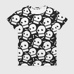Футболка женская Дикие черепа, цвет: 3D-принт