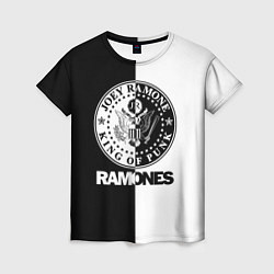 Футболка женская Ramones B&W, цвет: 3D-принт