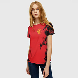 Футболка женская FC Manchester United: Red Original, цвет: 3D-принт — фото 2