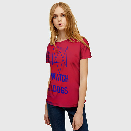 Женская футболка Watch Dogs: Hacker Collection / 3D-принт – фото 3