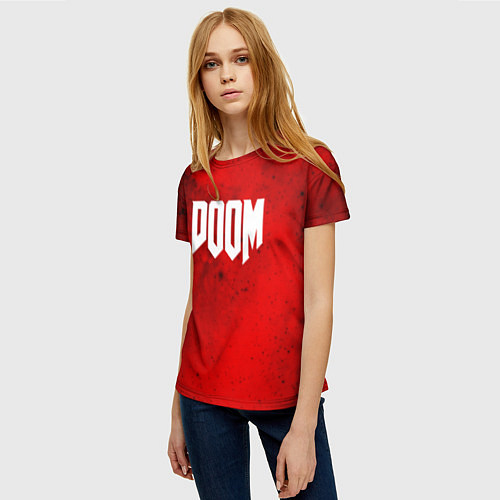 Женская футболка DOOM: Marsian Blood / 3D-принт – фото 3