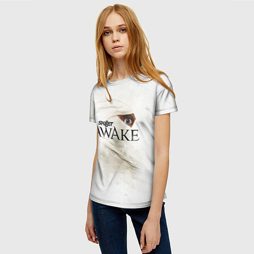 Женская футболка Skillet: Awake / 3D-принт – фото 3