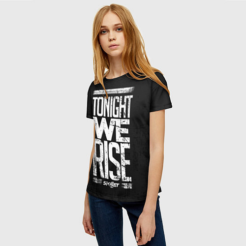 Женская футболка Skillet: We Rise / 3D-принт – фото 3