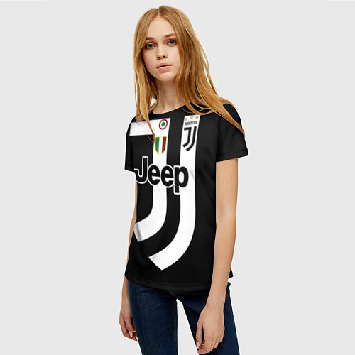 Женская футболка FC Juventus: FIFA 2018 / 3D-принт – фото 3
