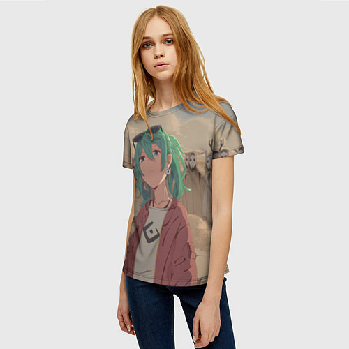 Женская футболка Vocaloid / 3D-принт – фото 3
