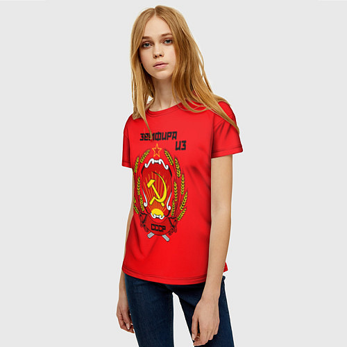 Женская футболка Земфира из СССР / 3D-принт – фото 3