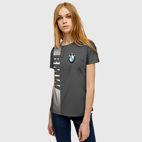 Женская футболка BMW SPORT / 3D-принт – фото 3