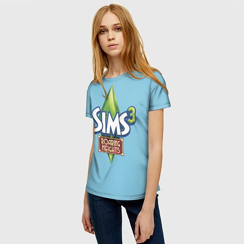 Женская футболка The Sims 3: Roaring Heights / 3D-принт – фото 3