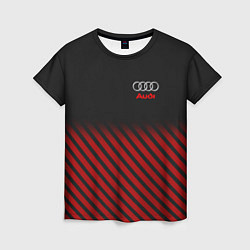 Женская футболка Audi: Red Lines