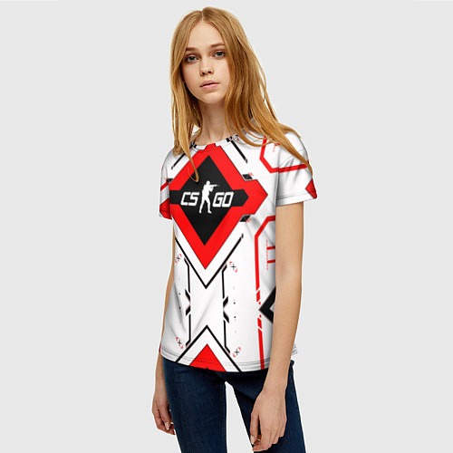 Женская футболка CS:GO Techno Cyrex / 3D-принт – фото 3