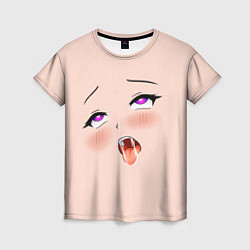 Футболка женская Ahegao Face, цвет: 3D-принт