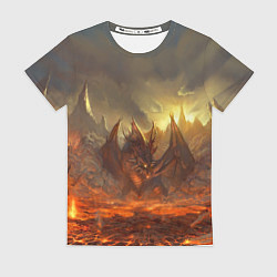 Футболка женская Linage II: Fire Dragon, цвет: 3D-принт