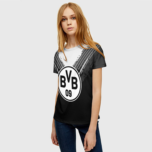 Женская футболка BVB 09: Black Style / 3D-принт – фото 3