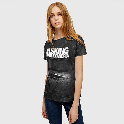 Женская футболка Asking Alexandria: Black Micro / 3D-принт – фото 3