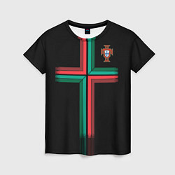 Футболка женская Сборная Португалии: Альтернатива ЧМ-2018, цвет: 3D-принт