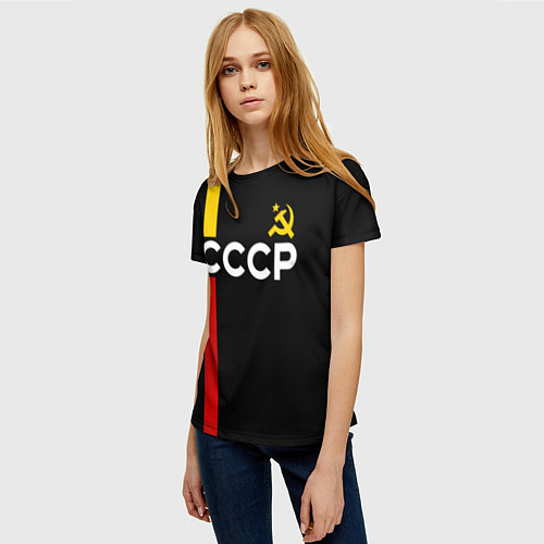 Женская футболка СССР гражданин / 3D-принт – фото 3