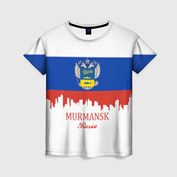 Футболка женская Murmansk: Russia, цвет: 3D-принт