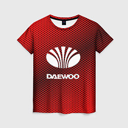 Футболка женская Daewoo: Red Carbon, цвет: 3D-принт