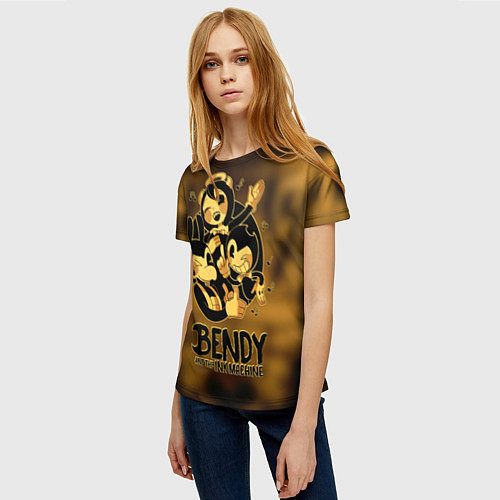 Женская футболка Bendy and the ink machine / 3D-принт – фото 3